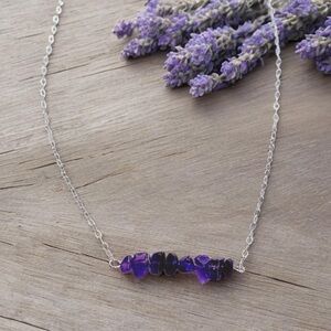 Sterling Silver and Amethyst Necklace
18” inches